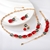 Picture of Fashion Swarovski Element Medium 4 Piece Jewelry Set