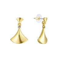 Show details for Zinc Alloy Artificial Crystal Earrings in Flattering Style