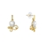 Picture of Unusual Small Gold Plated Earrings