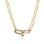 Show details for Small Gold Plated Pendant Necklace with Fast Delivery