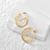 Picture of Pretty Cubic Zirconia Gold Plated Earrings