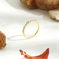 Picture of Delicate Gold Plated Ring from Certified Factory