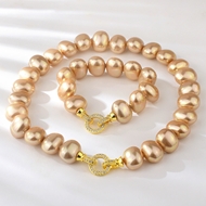 Show details for Classic shell pearl 2 Piece Jewelry Set with Fast Shipping