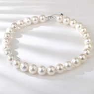 Show details for Bling Big Copper or Brass Short Statement Necklace