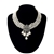 Picture of Copper or Brass Platinum Plated Short Statement Necklace at Great Low Price