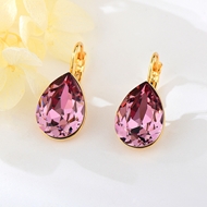 Show details for Shop Zinc Alloy Pink Hoop Earrings with Wow Elements