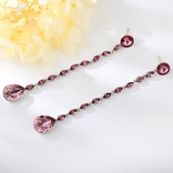 Show details for Fashion Purple Hoop Earrings with Speedy Delivery