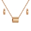 Show details for Staple Medium Rose Gold Plated 2 Piece Jewelry Set