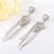 Picture of Fancy Medium Platinum Plated Chandelier Earrings