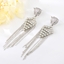 Show details for Fancy Medium Platinum Plated Chandelier Earrings
