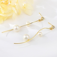 Show details for Shop Gold Plated Copper or Brass Chandelier Earrings with Wow Elements