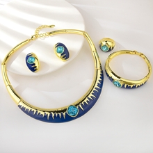 Show details for Dubai Blue 4 Piece Jewelry Set with Worldwide Shipping