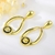 Picture of Good Plain Gold Plated Dangle Earrings