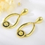 Show details for Good Plain Gold Plated Dangle Earrings