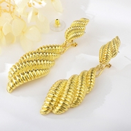 Show details for Unusual Dubai Gold Plated Dangle Earrings