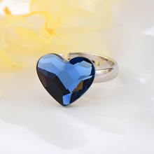 Show details for New Design Platinum Plated Dark Blue Fashion Rings