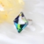 Picture of Trendy Platinum Plated Swarovski Element Fashion Ring with No-Risk Refund