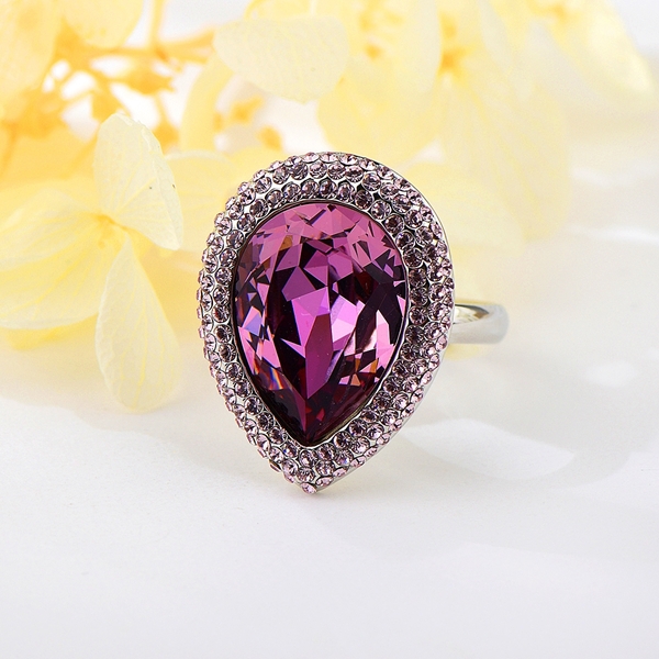 Picture of Hot Selling Purple Zinc Alloy Fashion Ring from Top Designer