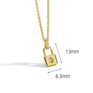 Picture of Delicate Lock Pendant Necklace with Worldwide Shipping