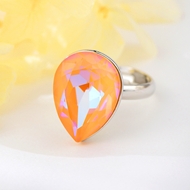 Show details for Brand New Orange Platinum Plated Fashion Ring with SGS/ISO Certification