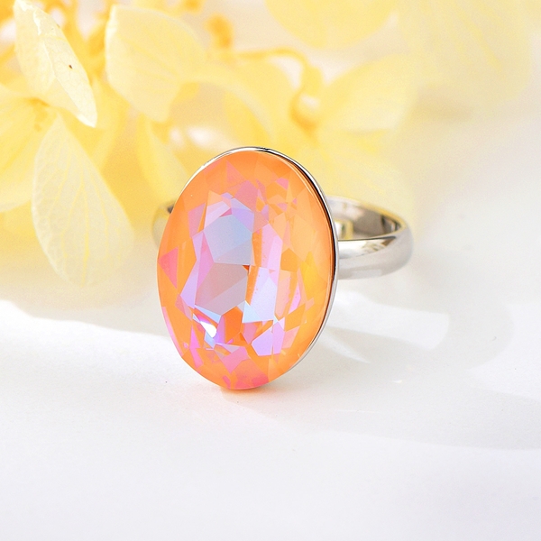 Picture of Need-Now Orange Swarovski Element Adjustable Ring from Editor Picks
