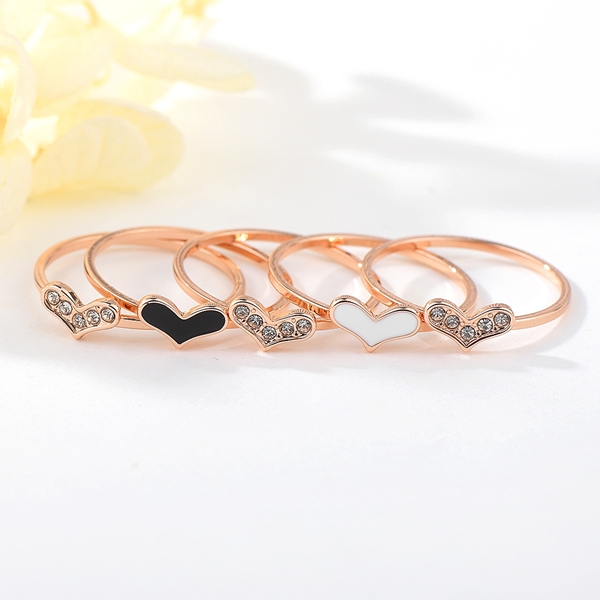 Picture of Zinc Alloy Rose Gold Plated Fashion Ring Factory Direct