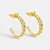 Picture of New Season Gold Plated Small Earrings with SGS/ISO Certification