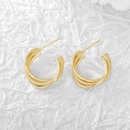 Picture of Attractive Gold Plated Copper or Brass Earrings For Your Occasions