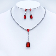 Show details for Copper or Brass Platinum Plated 2 Piece Jewelry Set with Unbeatable Quality