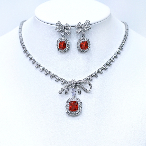 Picture of Most Popular Cubic Zirconia Big 2 Piece Jewelry Set