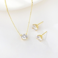 Show details for Beautiful Cubic Zirconia Small 2 Piece Jewelry Set