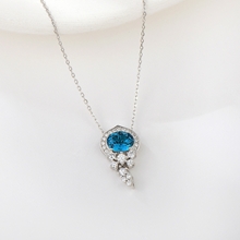 Show details for 925 Sterling Silver Swarovski Element Pendant Necklace with Fast Delivery