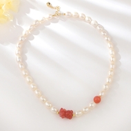 Show details for Low Price Copper or Brass Red Short Chain Necklace from Trust-worthy Supplier