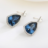 Show details for Zinc Alloy Swarovski Element Earrings in Flattering Style