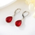 Picture of Reasonably Priced Platinum Plated Swarovski Element Dangle Earrings from Reliable Manufacturer