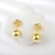 Picture of Delicate Cubic Zirconia Dangle Earrings of Original Design