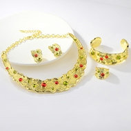 Picture of Cheap Zinc Alloy Green 4 Piece Jewelry Set