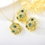 Picture of Good Artificial Crystal Gold Plated 2 Piece Jewelry Set