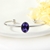 Picture of Gold Plated Purple Cuff Bangle at Great Low Price