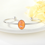 Show details for Small Zinc Alloy Cuff Bangle with Beautiful Craftmanship