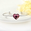 Show details for Love & Heart Zinc Alloy Cuff Bangle with Fast Shipping