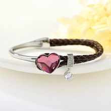Show details for Brand New Pink Love & Heart Fashion Bangle with Full Guarantee