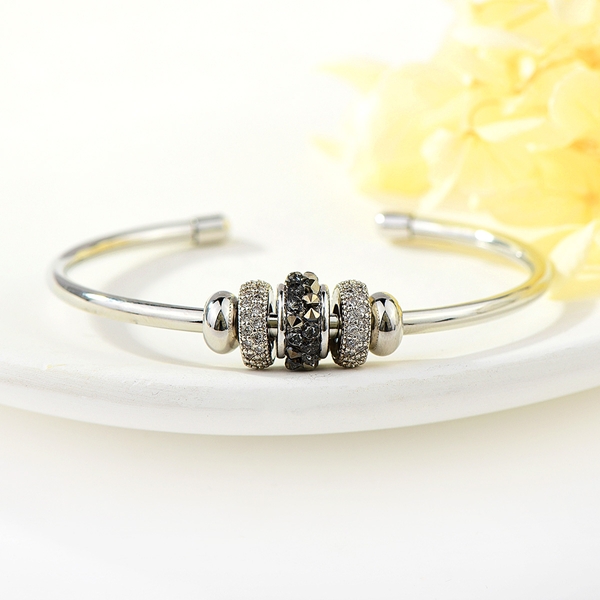 Picture of Small Black Cuff Bangle with Beautiful Craftmanship