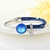 Picture of Buy Gold Plated Blue Fashion Bangle with Wow Elements