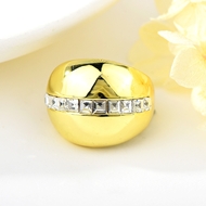 Picture of Purchase Gold Plated Artificial Crystal Fashion Ring Exclusive Online
