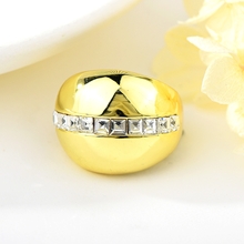 Show details for Purchase Gold Plated Artificial Crystal Fashion Ring Exclusive Online