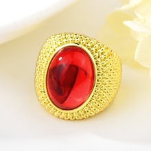 Show details for Affordable Gold Plated Red Fashion Ring From Reliable Factory