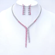Show details for Bling Big Cubic Zirconia 2 Piece Jewelry Set