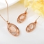 Show details for New Season Rose Gold Plated Small 2 Piece Jewelry Set with SGS/ISO Certification