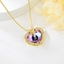 Show details for Designer Gold Plated Love & Heart Pendant Necklace with No-Risk Return